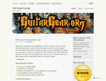 Tablet Screenshot of guitargear.org